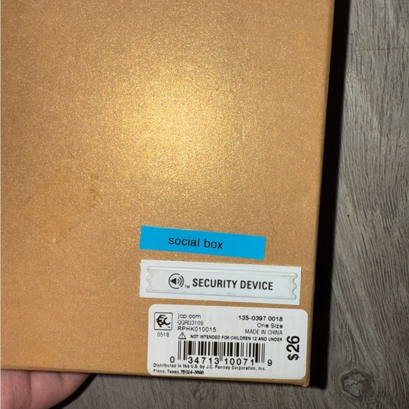 Monet Gold and Red Keychain Pendant - Picture 3 of 3